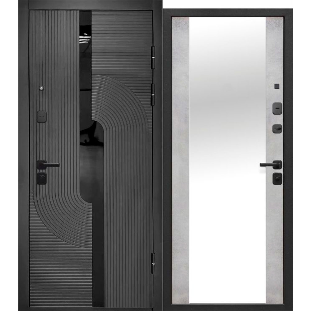 10 см 2 МДФ Букле Графит Зеркало