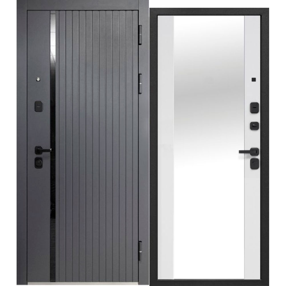 10 см 2 МДФ Букле Графит Зеркало