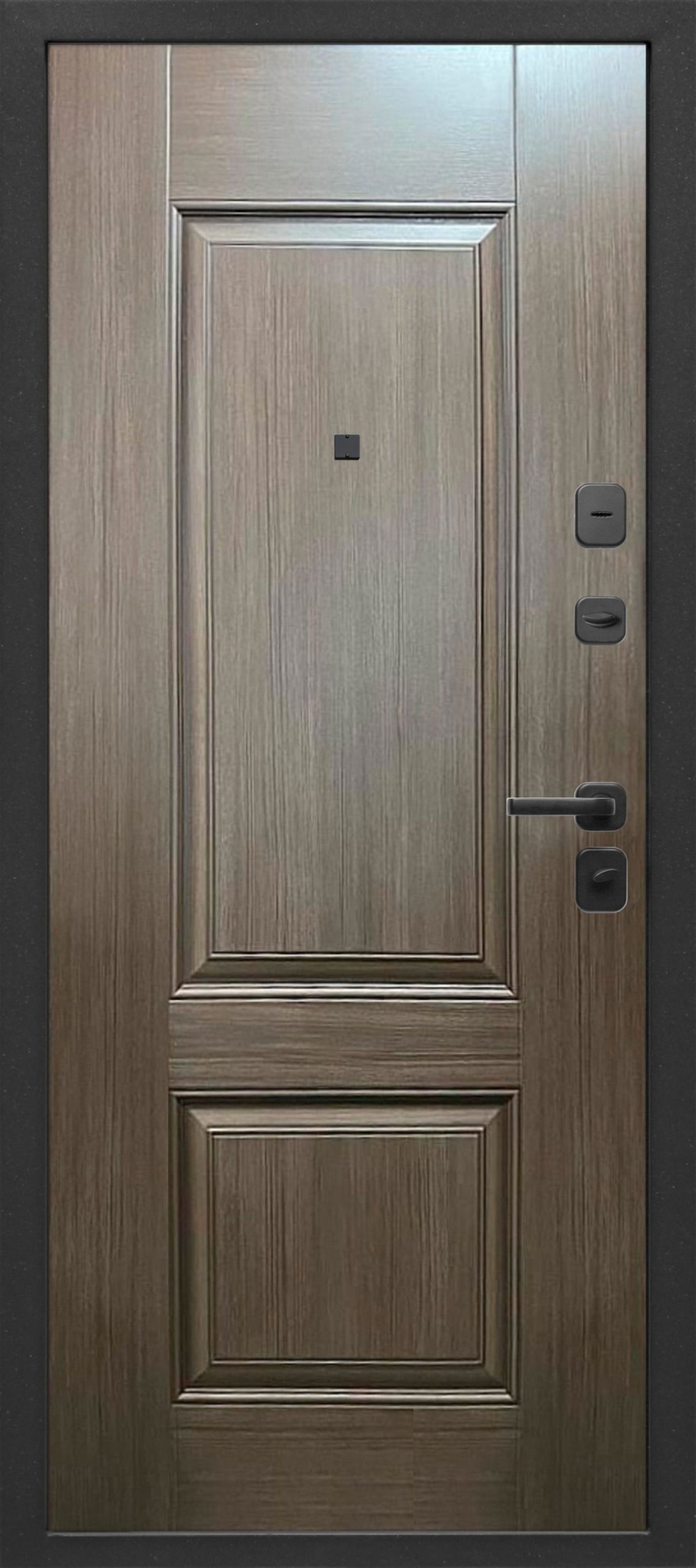 9 см Муар Черный 2 Квадрата Каштан