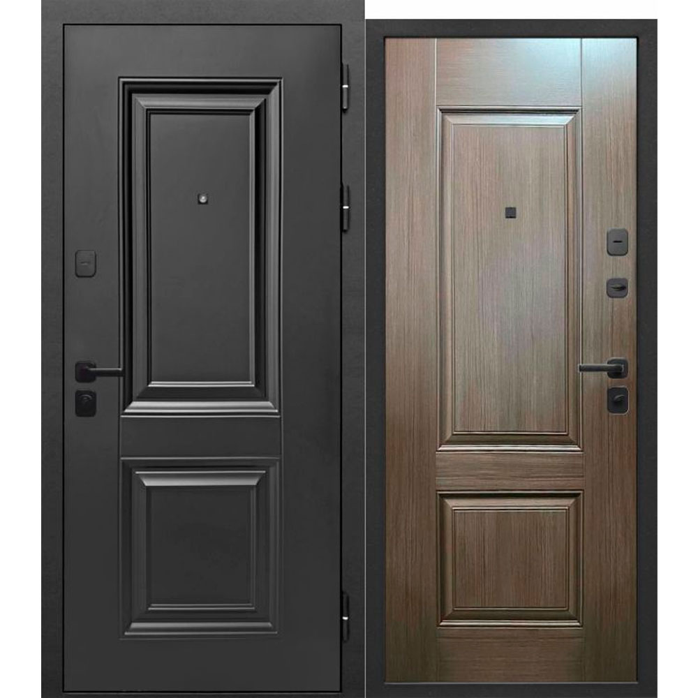 9 см Муар Черный 2 Квадрата Каштан