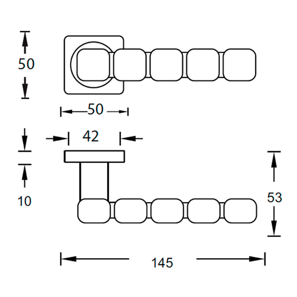 Ручка раздельная ARCHIE SILLUR C202