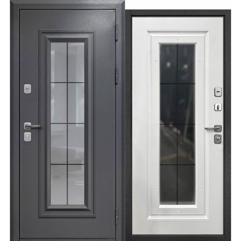 9 см Стеклопакет Букле графит Ковка